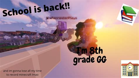 Bedwars And School Is Back Hypixel Bedwars Commentary Youtube