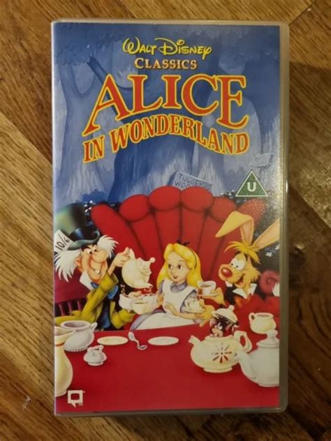 Walt Disney Classics Alice In Wonderland Vhs Video Vintage