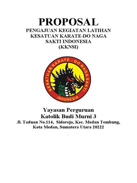 Proposal Pengajuan Kegiatan Pdf