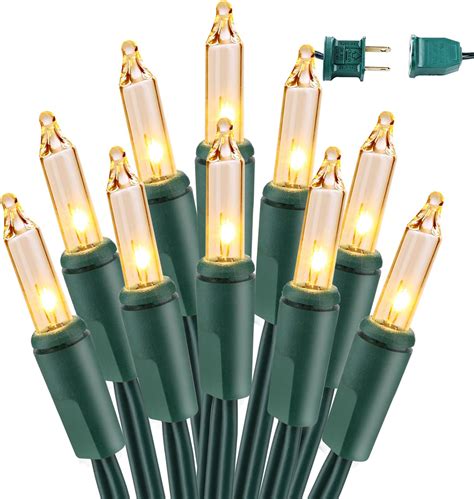 Amazon Philips 250 Incandescent Clear Mini Christmas Lights On