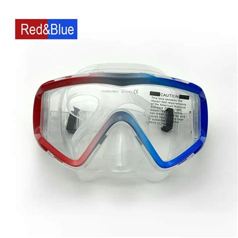 New Design Silicone Lens Tempered Glass Scuba Diving Mask Wide View