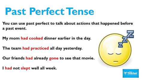 10 Examples Of Past Perfect Tense