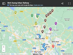 Binh Duong Urban Railway Proposed Railway System In Binh Duong Province