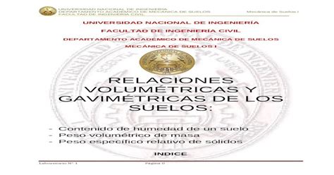 Ensayos De Mecanica De Suelos DOCX Document