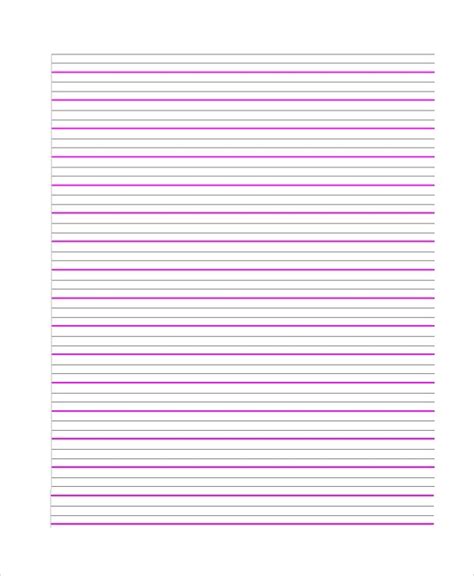 Downloadable Printable Lined Paper A4