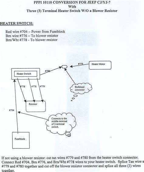 Jeep Cj Heater Blower Wiring Diagram