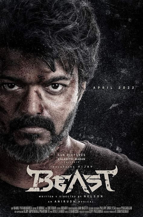 Vijays Beast To Hit Screens In April 2022 New Poster Out Cinema