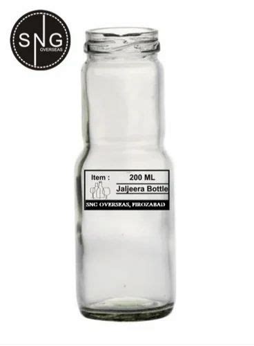 200 ML JAL JEERA GLASS BOTTLE At Rs 6 Piece Transparent Glass Bottle