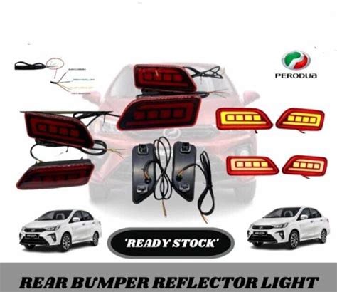 Perodua Ativa Bezza Alza Rear Bumper Led Reflector Light With Turn