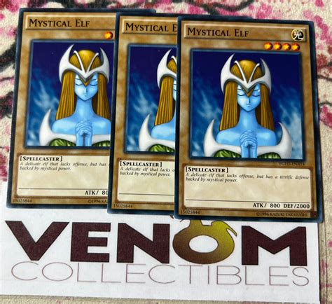 3x Mnm Mystical Elf Ygld Ena14 Common 1st Edition Yugioh Ebay