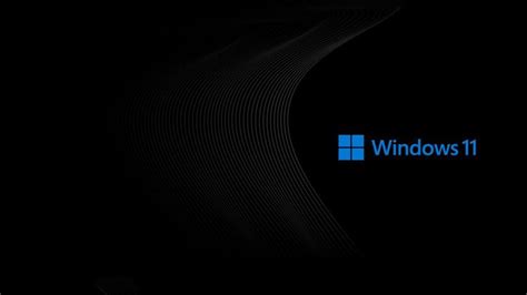 Windows 11 Dark Wallpaper 4K 2024 with Original Logo