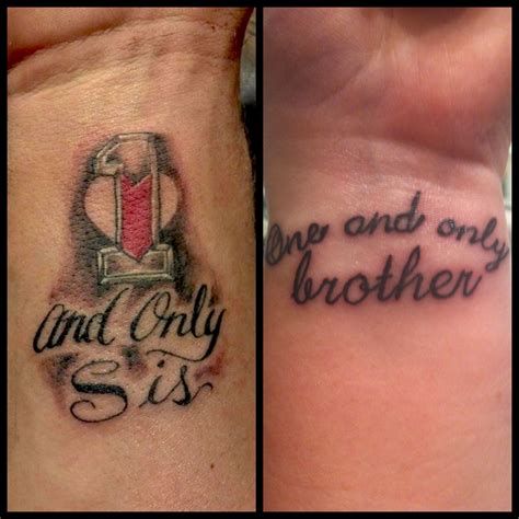 15 Sibling Tattoos For Brother And Sister To Express Their Love One Another