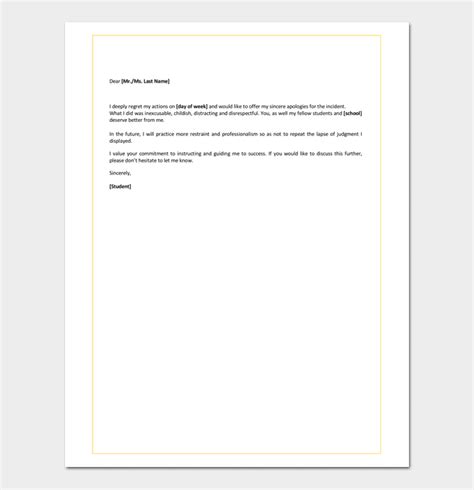 Apology Letter For Mistake 5 Samples Examples And Formats