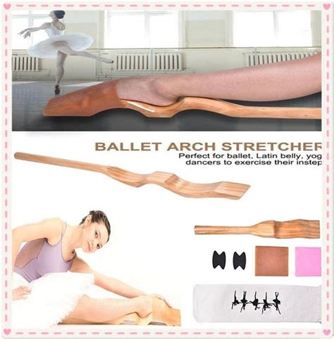 Zerone Ballet Arch Stretcher Wooden Ballet Foot Stretch Stretcher Arch Enhancer Elastic Band