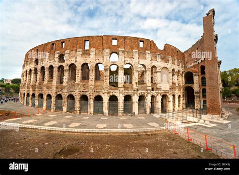 The Majestic Coliseum Amphitheater Rome Italy Stock Photo Alamy