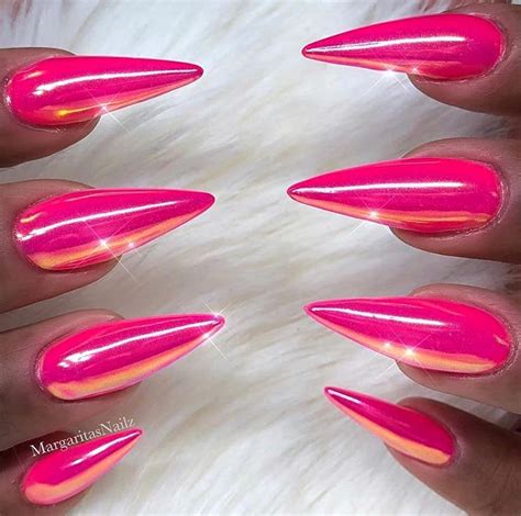 Check Out Simonelovee ️ Pink Nail Designs Almond Nails Pink Pink Chrome Nails