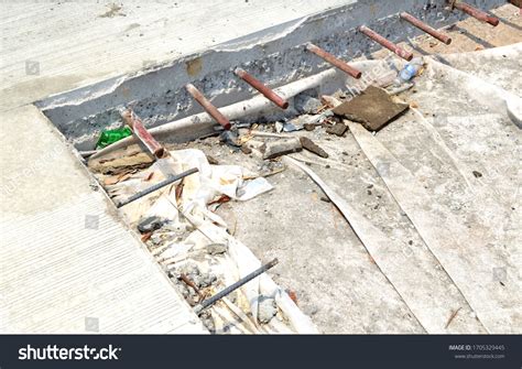 Dowel Bar Tie Bar Concrete Pavement Stock Photo 1705329445 Shutterstock