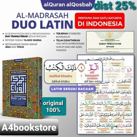 Promo Al Quran Al Madrasah Duo Latin Super Mudah A4 Hc Qosbah Diskon 23