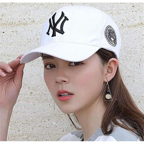 Jual Topi Pria Wanita Distro Baseball Bordir NY Ne York NY Putih