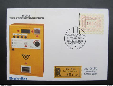 Automatenmarken Atm Brief Automatenmarken Atm Wien D