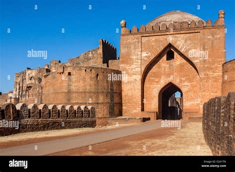 India Karnataka State Bidar The Fort Stock Photo Alamy