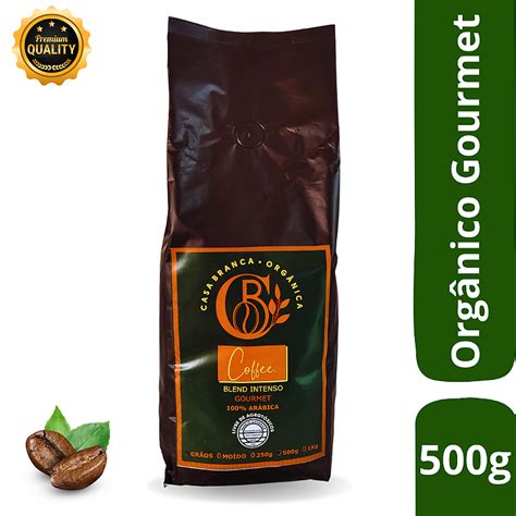 Café Orgânico Gourmet Especial Torrado em Grãos Blend Intenso 500g