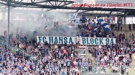 Support Pyro Im Spiel F C Hansa Rostock 1 FC Heidenheim 3 2 N V