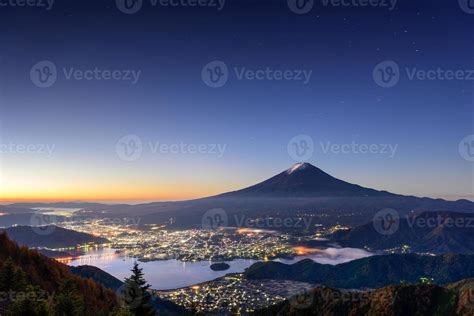 Mt. Fuji over Kawaguchi Lake 1414832 Stock Photo at Vecteezy