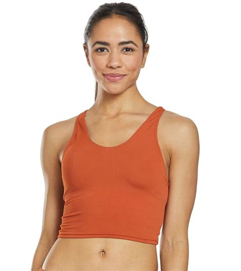 Sporti Active Ribbed Racerback Crop Bikini Top At Crop