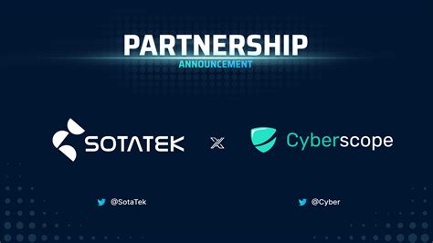 Partnership Announcement Sotatek X Cyberscope Sota Holdings A