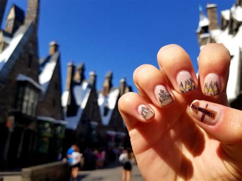 Harry Potter Nail Art Hogsmead Hogwarts And Wizarding World