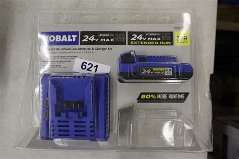 Kobalt 24V Battery & Charger - Matthews Auctioneers