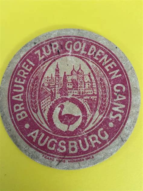 Bierdeckel Vk Brauerei Zur Goldenen Gans Augsburg Eur Picclick De