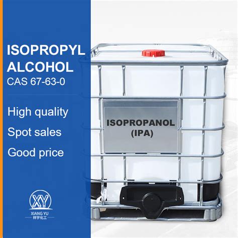 Industrial Grade Isopropanol Isopropyl Alcohol CAS67 63 0 99 9 Price