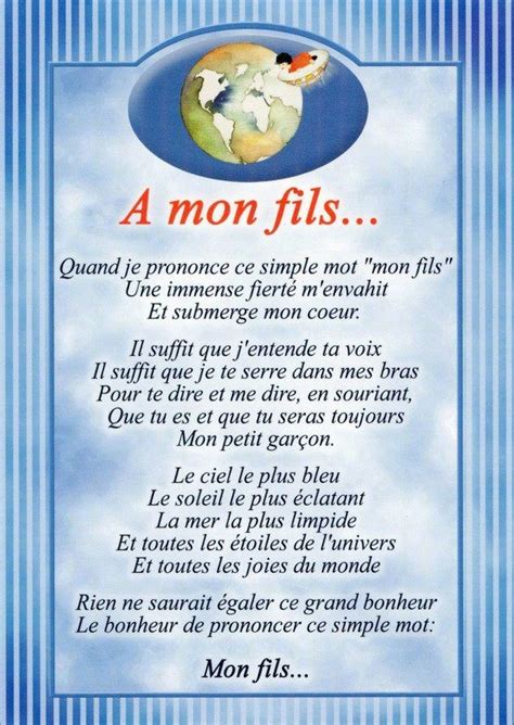 Poeme A Mon Fils