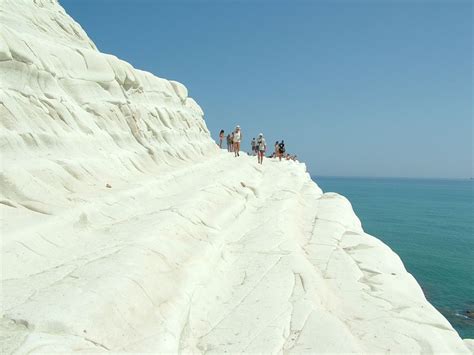 The Stunning White Cliffs Of Scala Dei Turchi Sicily Italy By