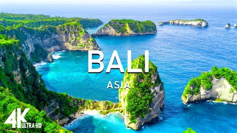 FLYING OVER BALI 4K UHD Relaxing Music Along With Beautiful Nature