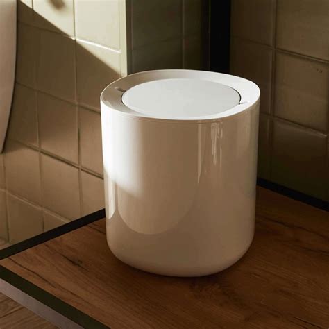 Poubelle De Salle De Bain BIRILLO PMMA Blanc Alessi