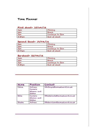 Time Planner | PDF