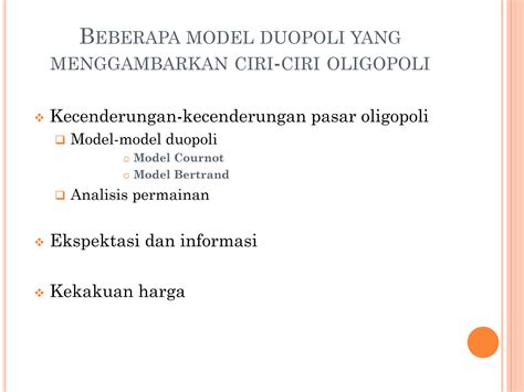 SOLUTION Strategi Penetapan Harga Dalam Oligopoli Mata Kuliah Ekonomi