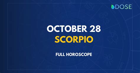 October 28 Zodiac Sign Personality - Astral Zodiac