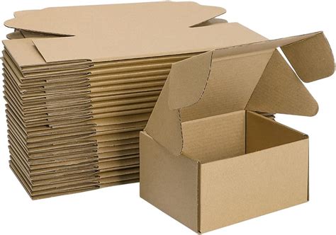 Mebrudy 6x4x3 Inches Shipping Boxes Pack Of 25 Small