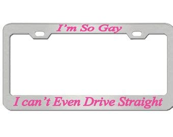 Gay License Plate Holder Etsy