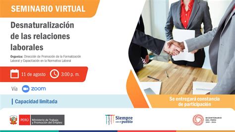 Ministerio De Trabajo On Twitter Participa Del Seminario Virtual