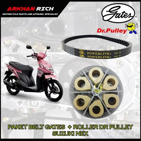 Jual PAKET BELT DAN ROLLER DR PULLEY SUZUKI NEX ORIGINAL Di Lapak