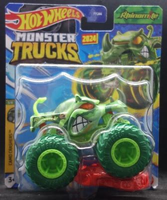 Hot Wheels Monster Trucks Camo Crashers Rhinomite Ebay