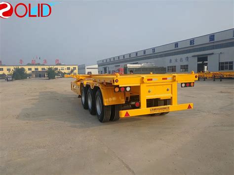 Best Brand Cimc 2 Axles Container Chassis Trailer For Shipping