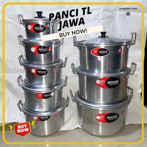 Jual [reguler] Panci Masak Air Tl Jawa Ukuran 16 18 20 22 24 26 28 30 Cm Panci Rebus Maspion