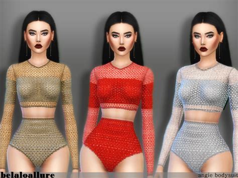 The Sims Resource Belaloallure Angie Bodysuit