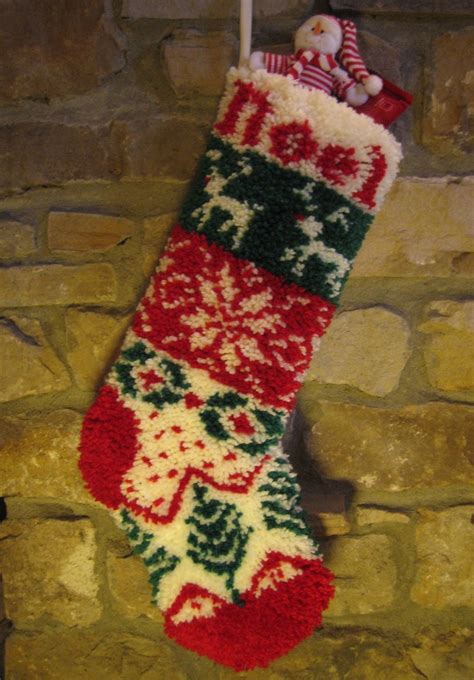 Rudolf Christmas Stocking Latch Hook Kit